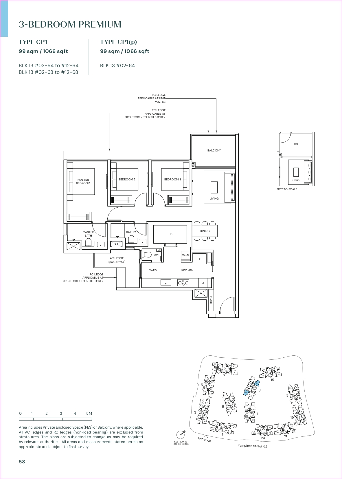 Parktown Residence 3 Bedroom Floor Plan